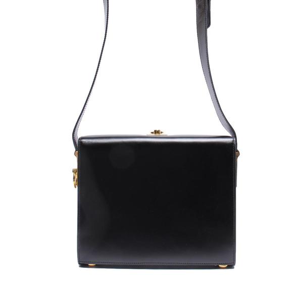 Celine Leather Shoulder Bag Black - Picture 1 of 8